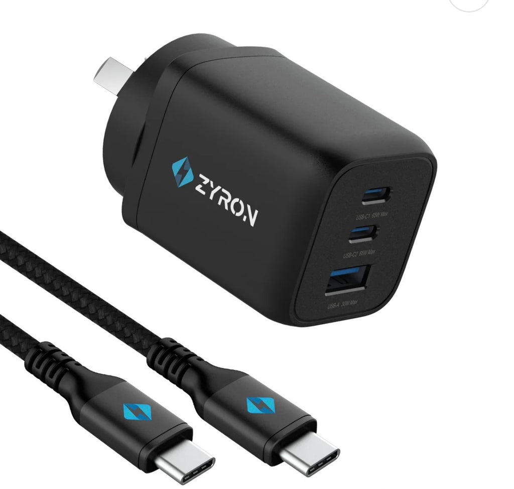 65W USB C Charger – PowaStone GaN 5 for Laptops, Phones & Tablets